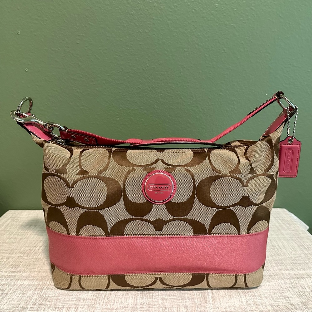 Coach Barbie Pink purse new never use brown light brown shoulder Purse